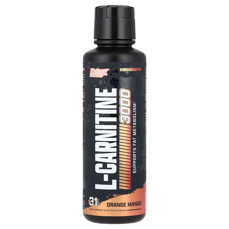 Nutrex Research, L-Carnitine 3000, Orange Mango
